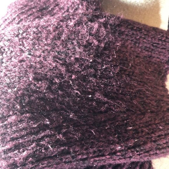 Purple sweater/open front maroon cardigan/ the “cocoon” style. - Picture 7 of 11